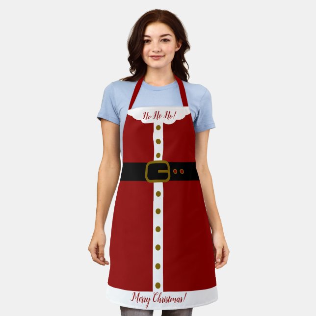 Hübsches Weihnachtsmannkostüm -  Schürze (Getragen)