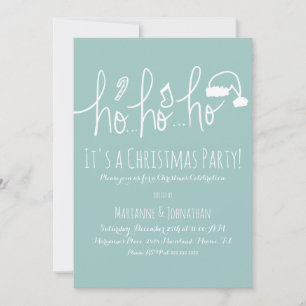 Hübsches WeihnachtsParty Minzhandschrift Einladung