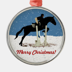 Hübsches Weihnachtspferd Ornament Aus Metall