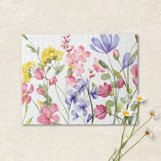Hübsches Wildblumen-Puzzle