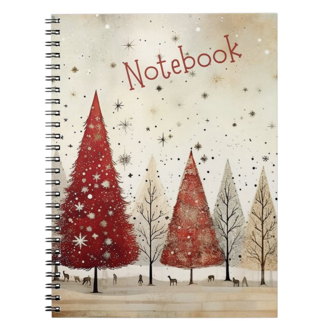 Hübsches WinterNotebook Notizblock (Vorderseite)