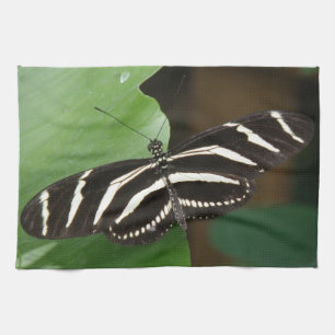 Hübsches Zebra Langwing Butterfly Küchentuch