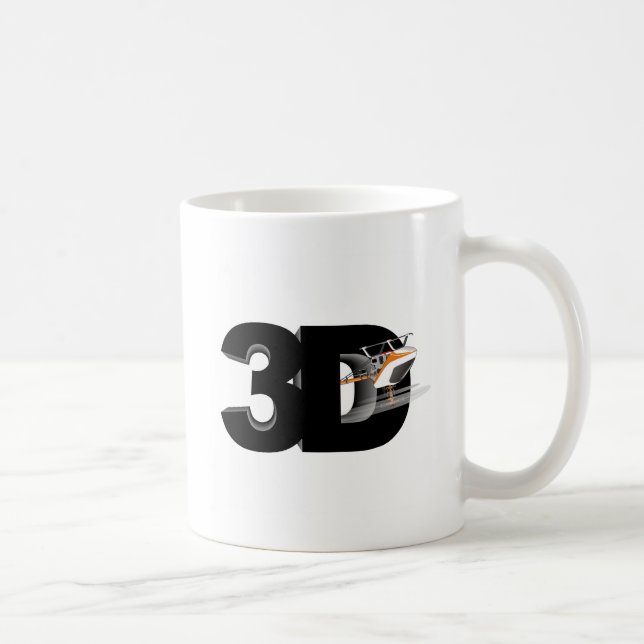 Hubschrauber 3d kaffeetasse (Rechts)