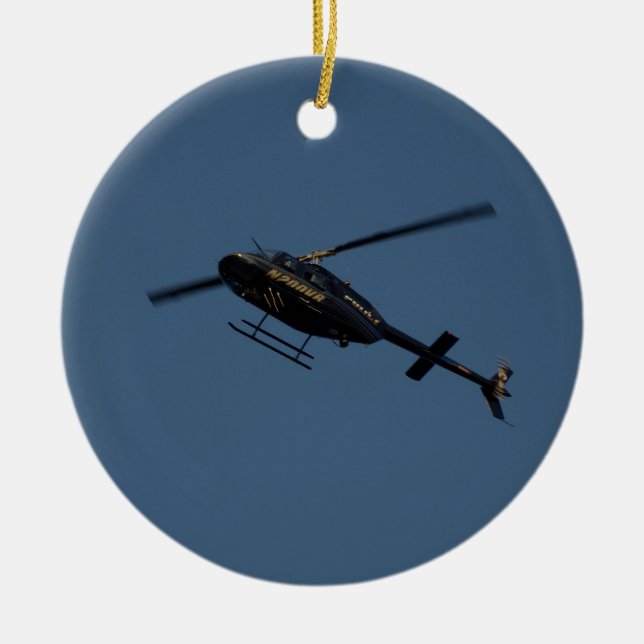 Hubschrauber Bell 206B-3 JetRanger III Keramikornament (Vorne)
