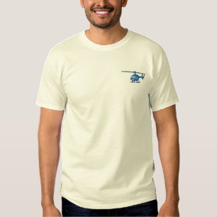 Hubschrauber Besticktes T-Shirt