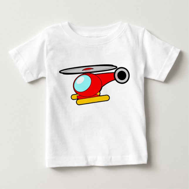 Hubschrauber, Chopper, Drehbilder für Drehflugzeug Baby T-shirt (Vorderseite)