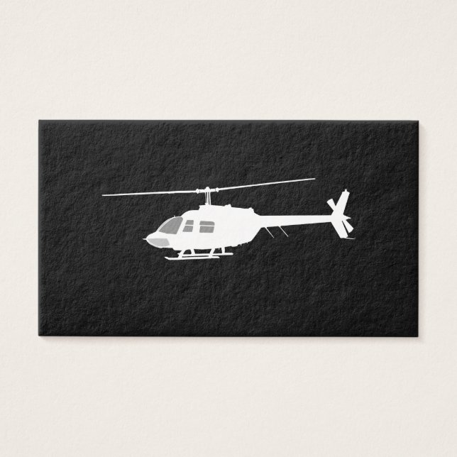 Hubschrauber Chopper Silhouette Flying Black (Vorderseite)