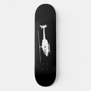Hubschrauber Chopper Silhouette Flying Black Skateboard
