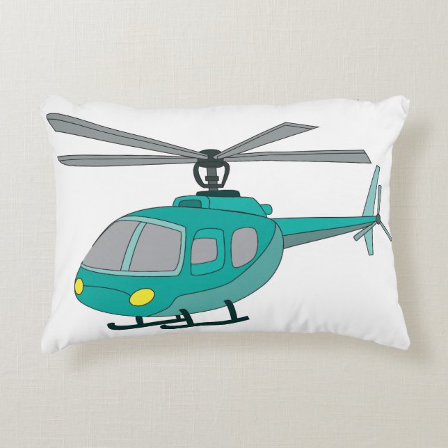 Hubschrauber Dekokissen (Vorderseite)