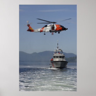Hubschrauber der Küstenwache-MH-60 Jayhawk Poster