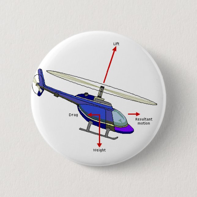 Hubschrauber-Flug-Diagramm Button (Vorderseite)