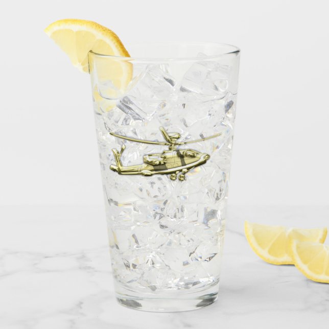 Hubschrauber Glas (Vorderseite Ice)