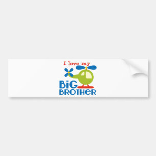 Hubschrauber I Liebe mein großer Bruder Autoaufkleber