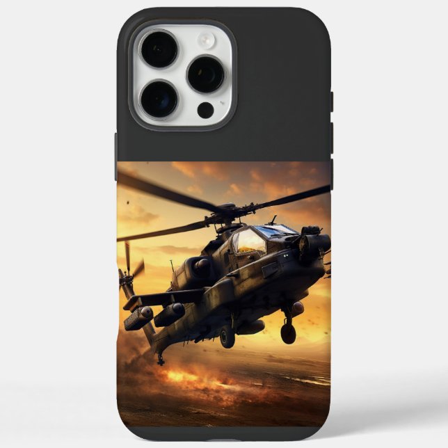 Hubschrauber iPhone 16 Pro Max Hülle (Rückseite)