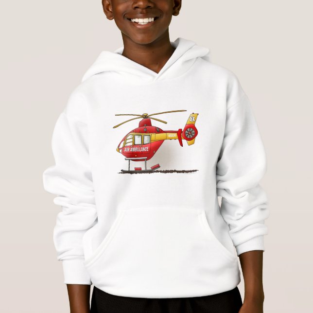 Hubschrauber-Krankenwagen scherzt Sweatshirt (Vorderseite)