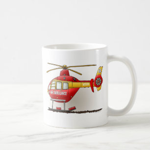 Hubschrauber-Krankenwagen-Tasse Kaffeetasse