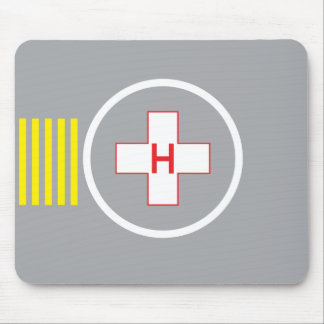 Hubschrauber-Landeplatz Mousepad Krankenhaus 6