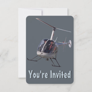 Hubschrauber-Party Einladungen - RSVP-Karte