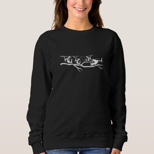 Hubschrauber Pilot Luftfahrthubschrauber Sweatshirt (Vorderseite)