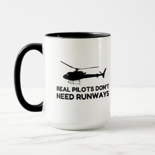 Hubschrauber PILOT-RUNWEGE Tasse