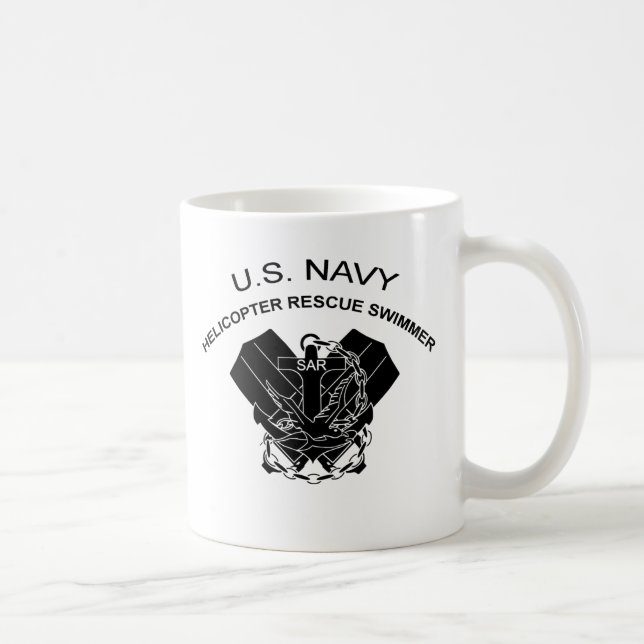 Hubschrauber-Rettungs-Schwimmer Kaffeetasse (Rechts)