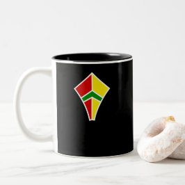 Hubschrauber-RPM-Logo Zweifarbige Tasse