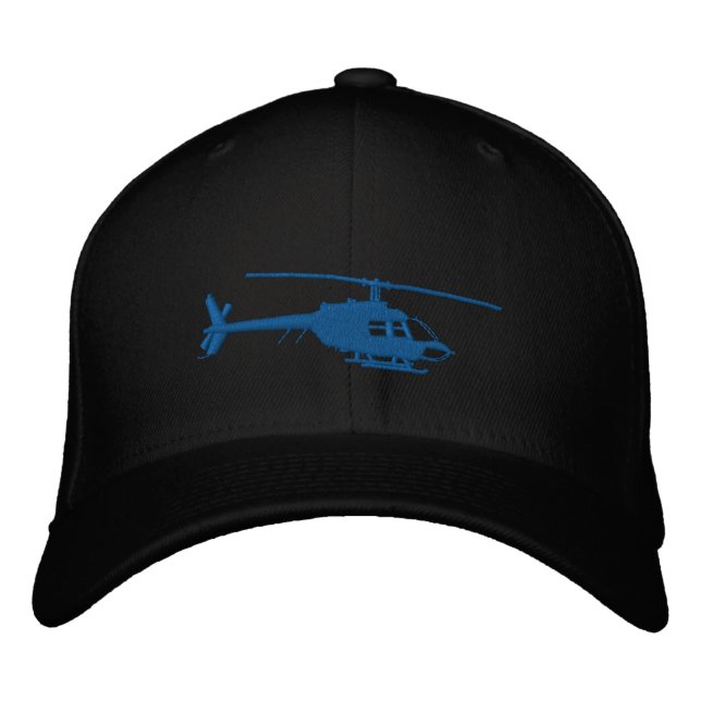 Hubschrauber-städtisches Bestickte Baseballkappe (Vorderseite)