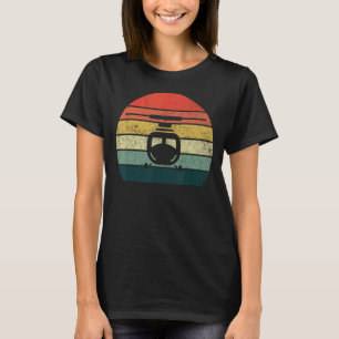 Hubschrauber-T-Shirts Vintag Retro-Style-Pilot T-Shirt