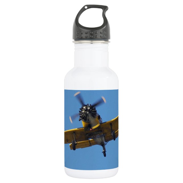 Hubschraubermaschine Edelstahlflasche (Vorderseite)