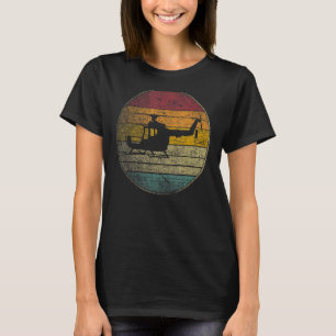 Hubschrauberpilot GIF Retro Style Vintag 80 T-Shirt