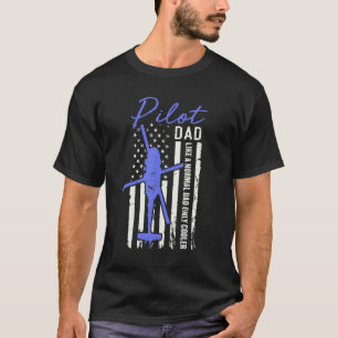 Hubschrauberpilot Vater Amerikanische Flagge Coole T-Shirt