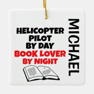Hubschrauberpiloten-Lieben lesen CUSTOM Keramikornament