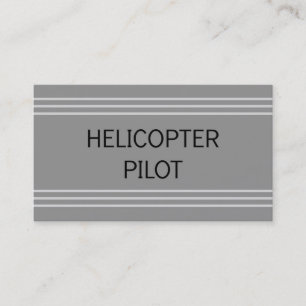 Hubschrauberpilotenkarte Visitenkarte
