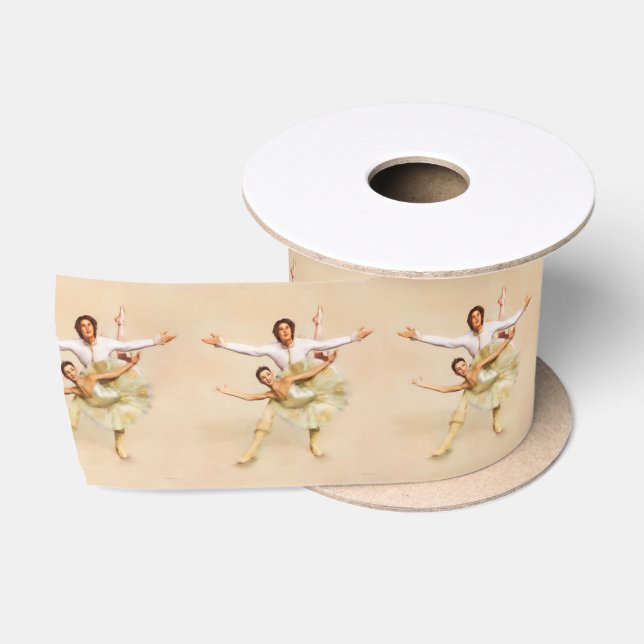 Hübschstes Ballett-Themed Tanz Partners Kunst Satinband (Spule)