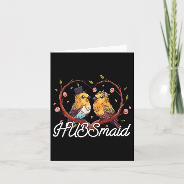 Hubsmaid Bride Funny Future Ehefrau Spaß Wedding B Karte (Vorderseite)