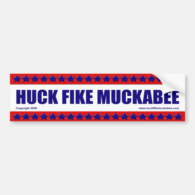 Huck Fike Muckabee Autoaufkleber (Vorne)