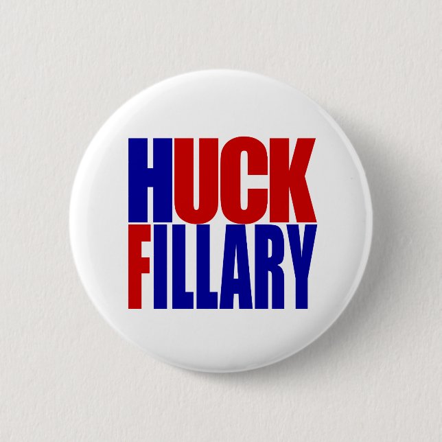 "HUCK FILLARY" 6 Zoll Button (Vorderseite)