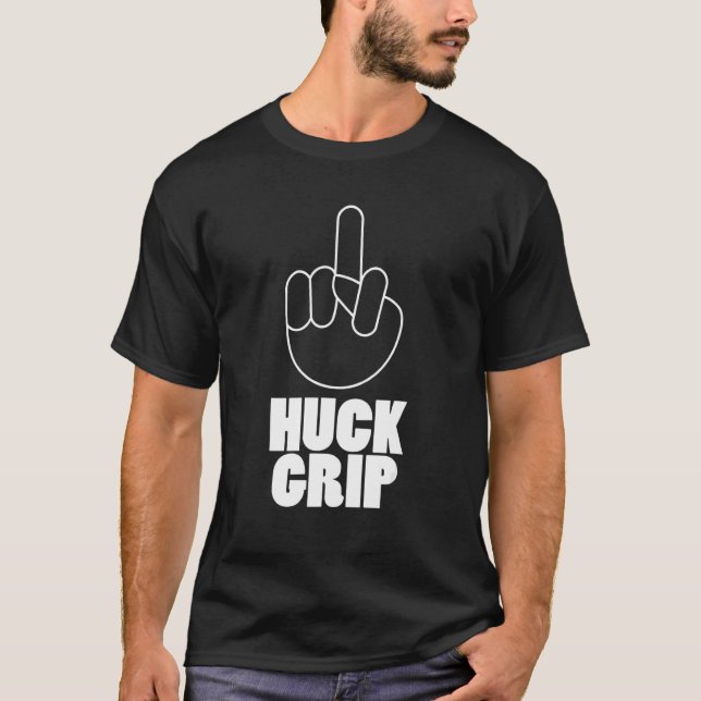 Huck Grip Hook Grip Weightlift Bodybuilding Fit T-Shirt (Vorderseite)