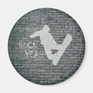 Huck ja (Snowboarding) Magnet