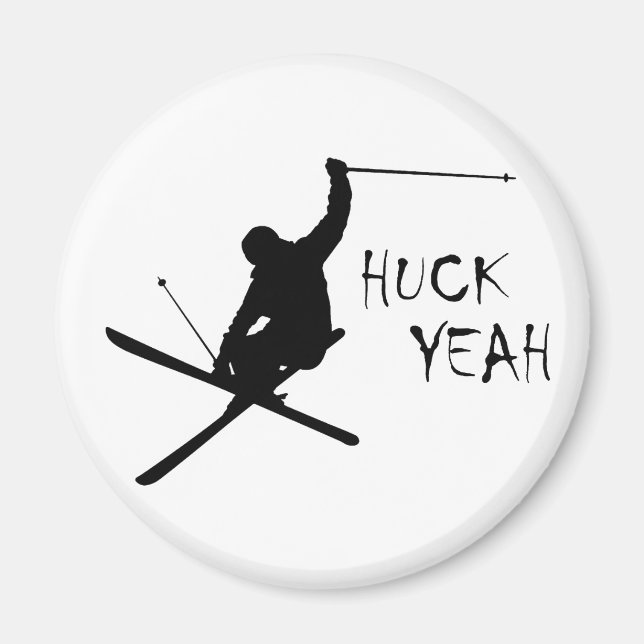Huck Yeah (Ski) Magnet (Vorne)