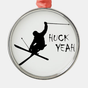 Huck Yeah (Ski) Ornament Aus Metall