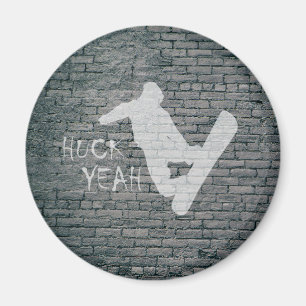 Huck Yeah (Snowboarden) Magnet