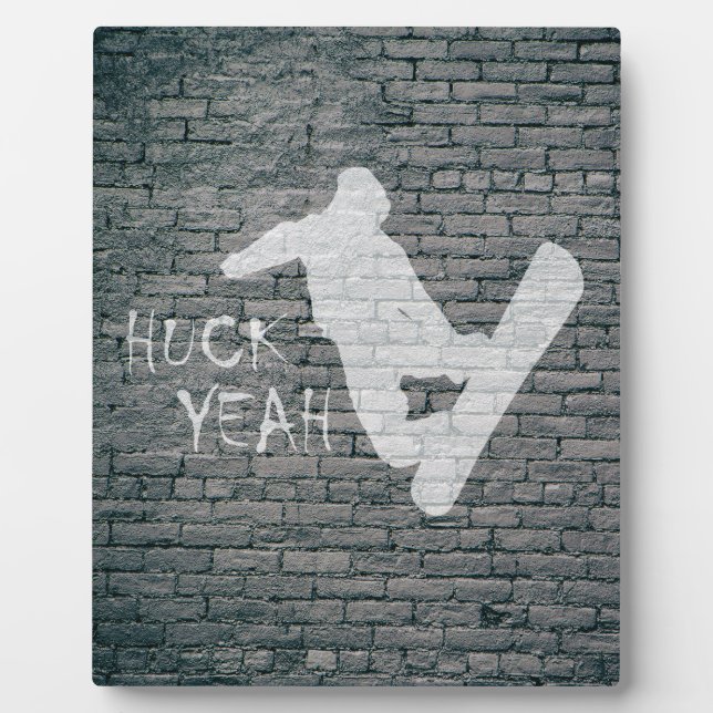 Huck Yeah (Snowboarding) Fotoplatte (Vorderseite)