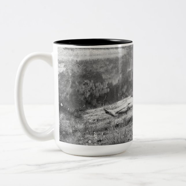 Huckleberry & Tom Zweifarbige Tasse (Links)