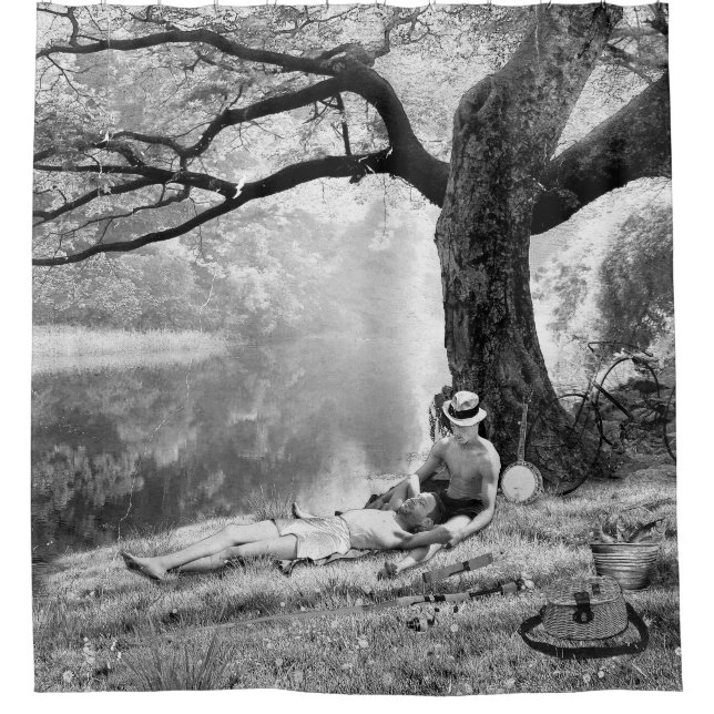 Huckleberry y Tom Duschvorhang (Vorderseite)