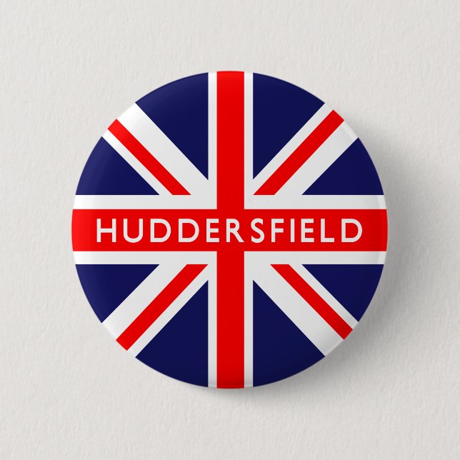 Huddersfield UK Flag Button (Vorderseite)