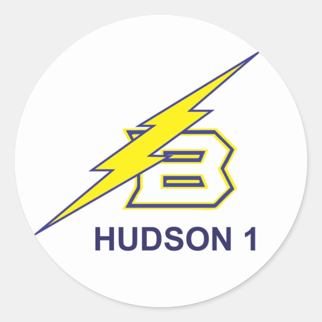 HUDSON 1 RUNDER AUFKLEBER (Vorderseite)