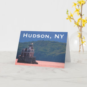 Hudson Athens Lighthouse - Hudson City Light, NY C Karte