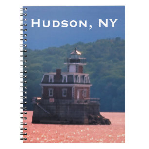 Hudson Athens Lighthouse - Hudson City Light, NY Notizblock