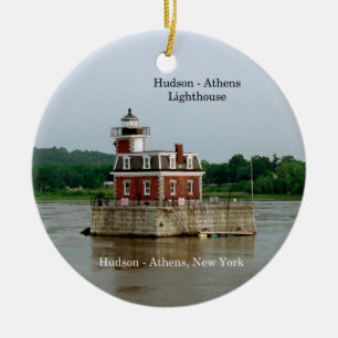 Hudson Athens Lighthouse-Ornament Keramik Ornament